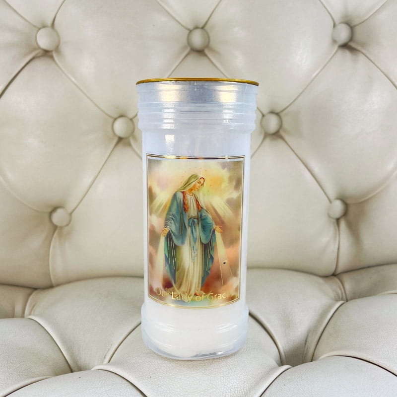 Sacred Heart of Our Lady Grace Pillar Candle