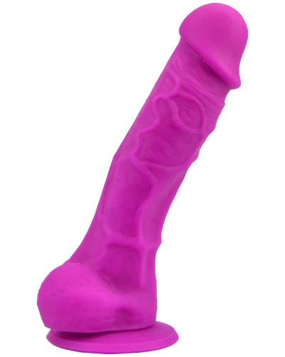 Loving Joy 7 Inch Realistic Silicone Dildo Purple