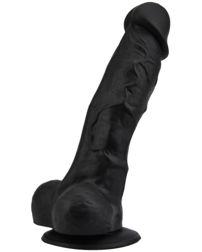 Loving Joy 7 Inch Realistic Silicone Dildo Black