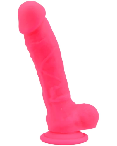 Loving Joy 8 Inch Realistic Silicone Dildo Pink