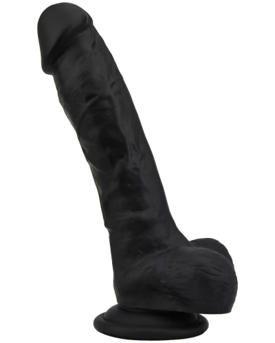 Loving Joy 8 Inch Realistic Silicone Dildo Black