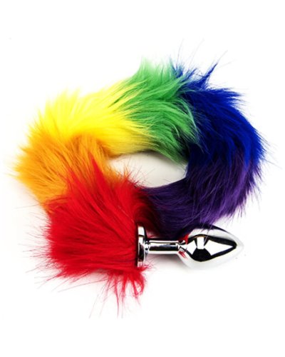 Furry Fantasy Rainbow Tail Butt Plug (1)