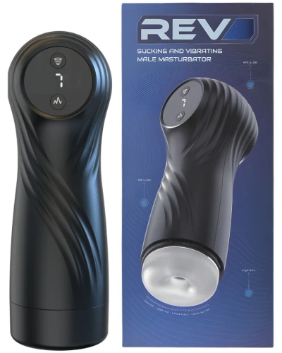 Rev Sucking and Vibrating Male Masturbator