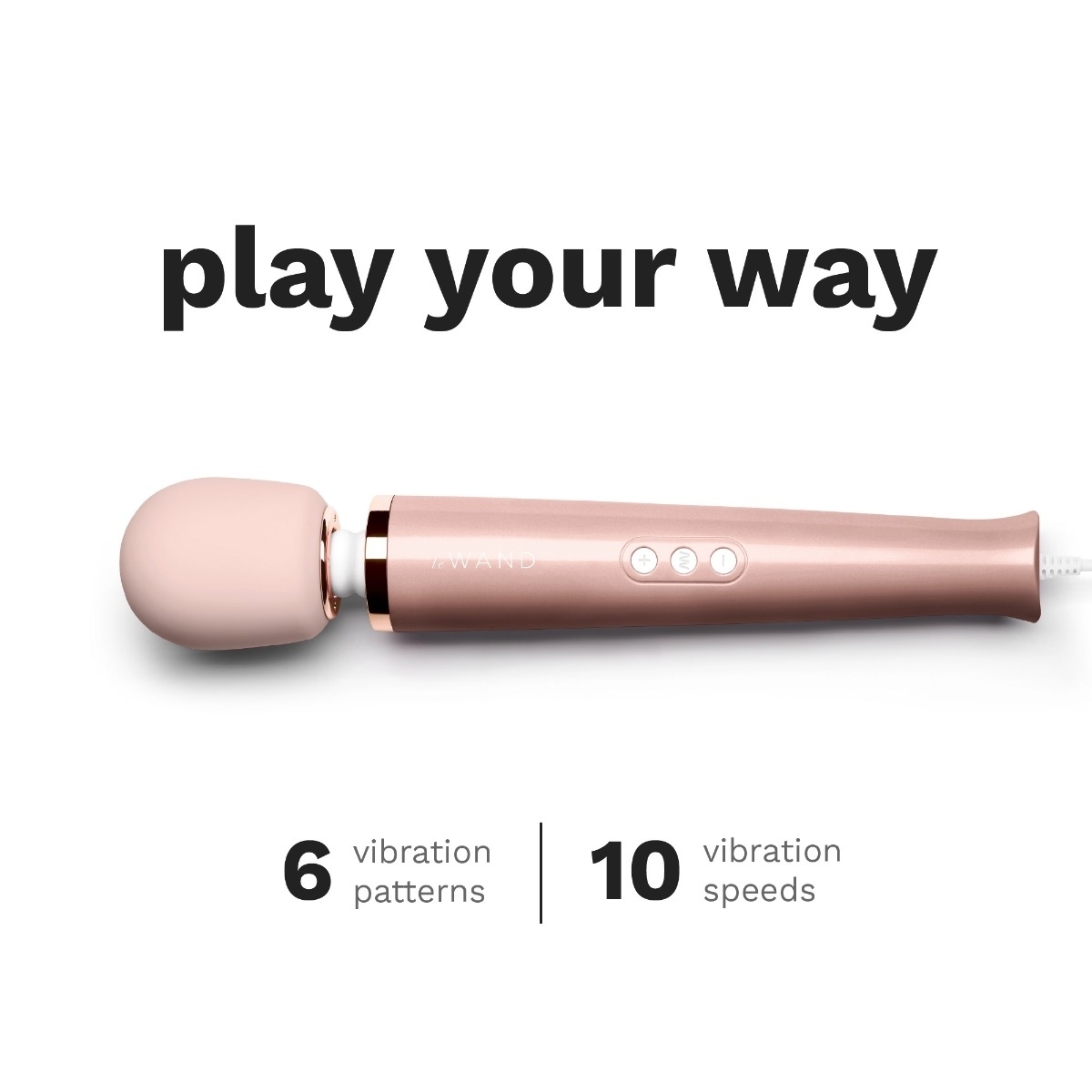 Le Wand Plugin Massager Wand Rose Gold